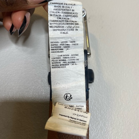 DEVRED men’s slim fit belt black and brown size 85 - Picture 7 of 9